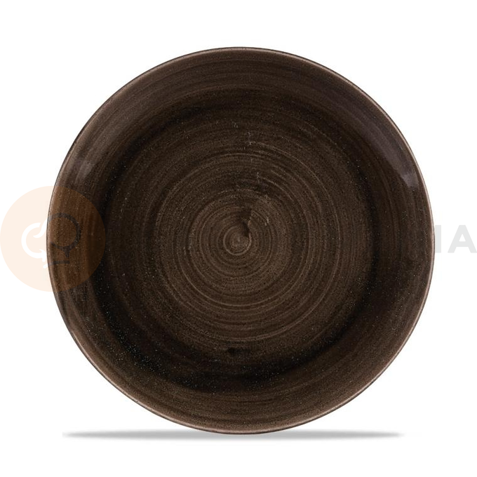 Talíř coupe 260x260 mm | CHURCHILL, Stonecast Patina Iron Black