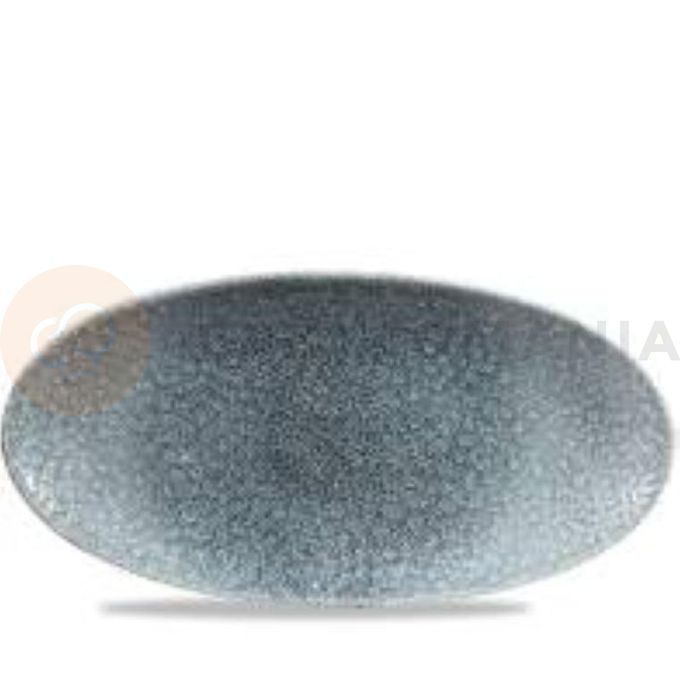Talerz owalny 299x150 mm | CHURCHILL, Raku Topaz Blue