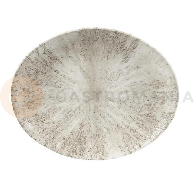 Talerz owalny coupe 229x270 mm | CHURCHILL, Studio Prints Stone Agate Grey