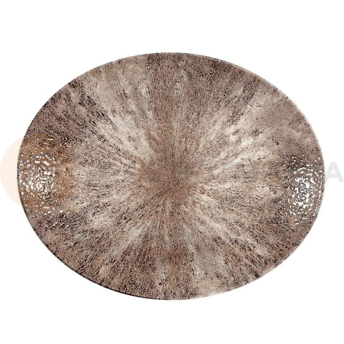 Talerz owalny coupe 229x270 mm | CHURCHILL, Studio Prints Stone Zircon Brown