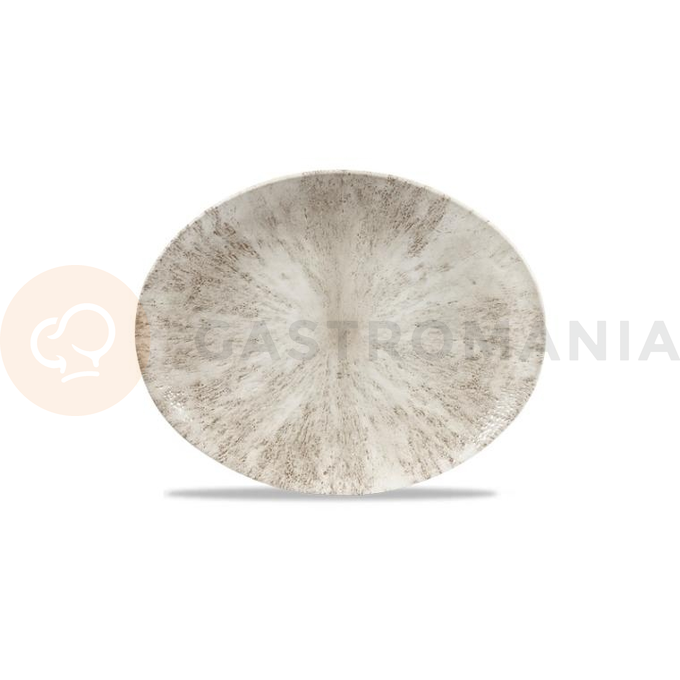 Talerz owalny coupe 255x317 mm | CHURCHILL, Studio Prints Stone Agate Grey