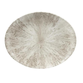 Talerz owalny coupe 229x270 mm | CHURCHILL, Studio Prints Stone Agate Grey