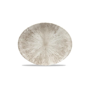 Talerz owalny coupe 255x317 mm | CHURCHILL, Studio Prints Stone Agate Grey