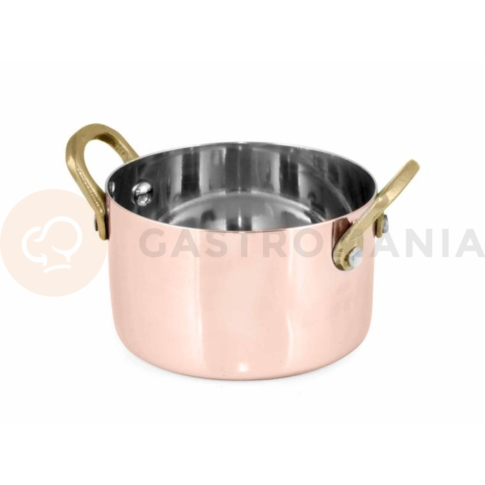 Hrnec, 2 ucha, měděný, 350 ml, 90x50 mm | AMBITION, Charms