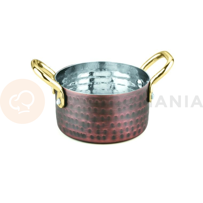 Hrnec, 2 ucha, tepaná staroměď, 600 ml, 115x70 mm | AMBITION, Charms