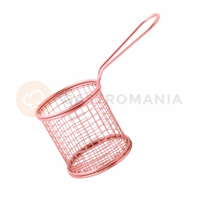 Kulatý koš na hranolky, měděný, 90x92 mm | AMBITION, Charms