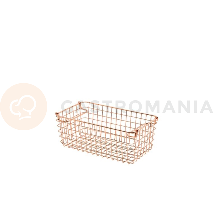 Koš s úchyty měděný 228x165x110 mm | GENWARE, 235231