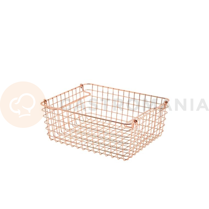 Koš s úchyty měděný 270x160x120 mm | GENWARE, 235230