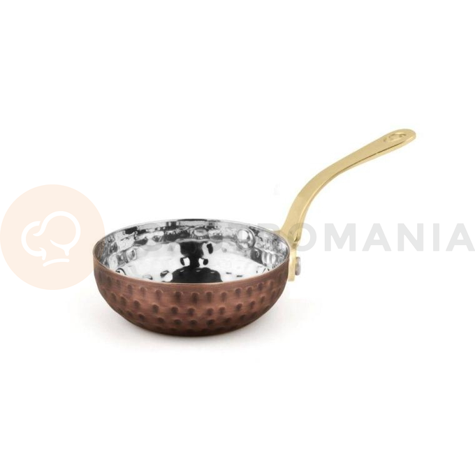 Mini pánvička s rukojetí, tepané staroměděné provedení 80 ml, 75x25 mm | AMBITION, Charms