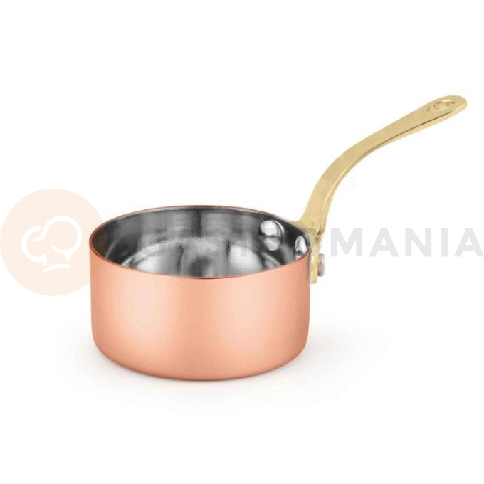 Mini kastrůlek s rukojetí, měděný, 140 ml, 70x37 mm | AMBITION, Charms