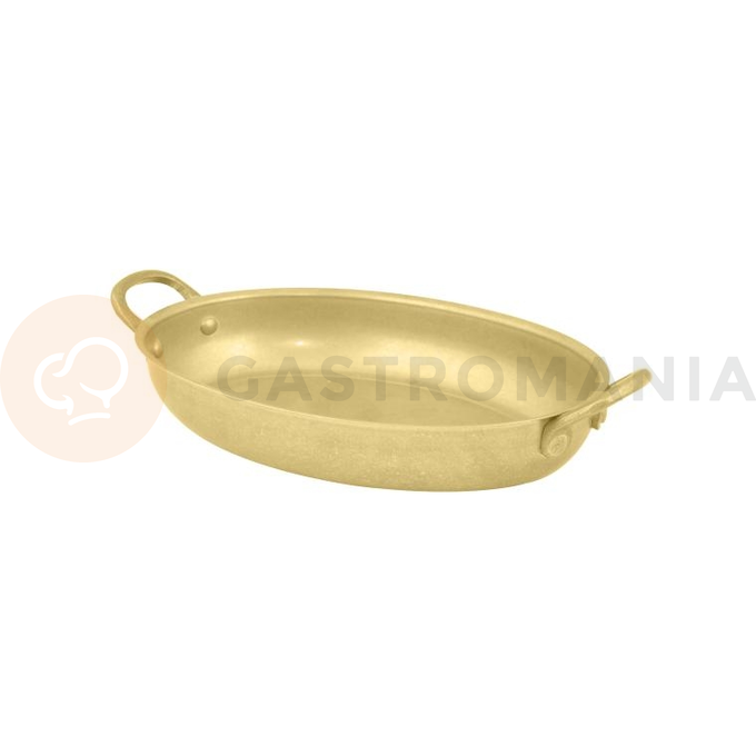 Oválná pánev s uchy, vintage gold, 500 ml, 185x135x32 mm | AMBITION, Charms