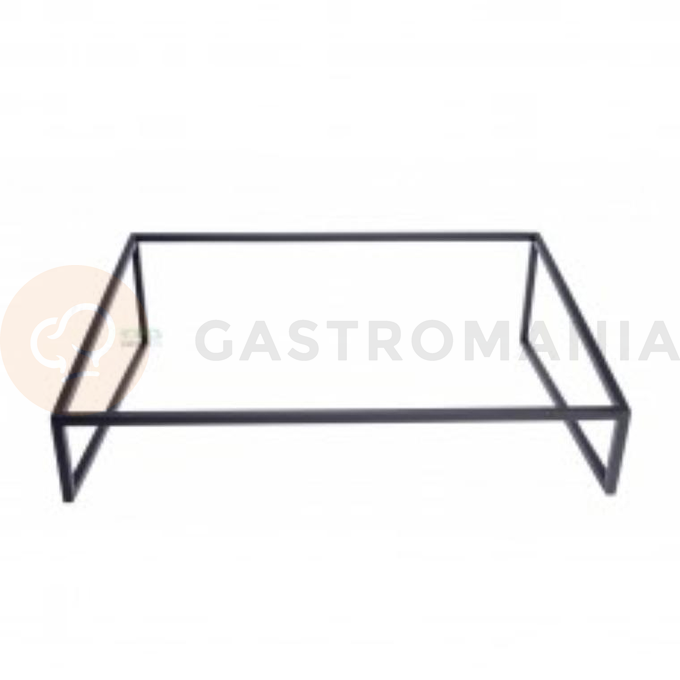 Bufetový podstavec bridge, ocelový černý, matný GN 1/1 17 cm | HORECA SERVICE, HS Design