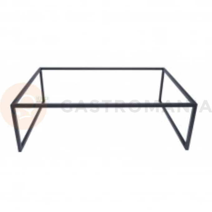Bufetový podstavec bridge, ocelový černý, matný GN 1/1 17 cm | HORECA SERVICE, HS Design