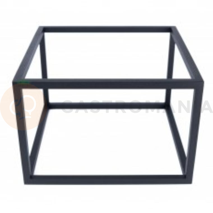Bufetový podstavec qubik, ocelový černý, matný 24x24x23 cm | HORECA SERVICE, HS Design