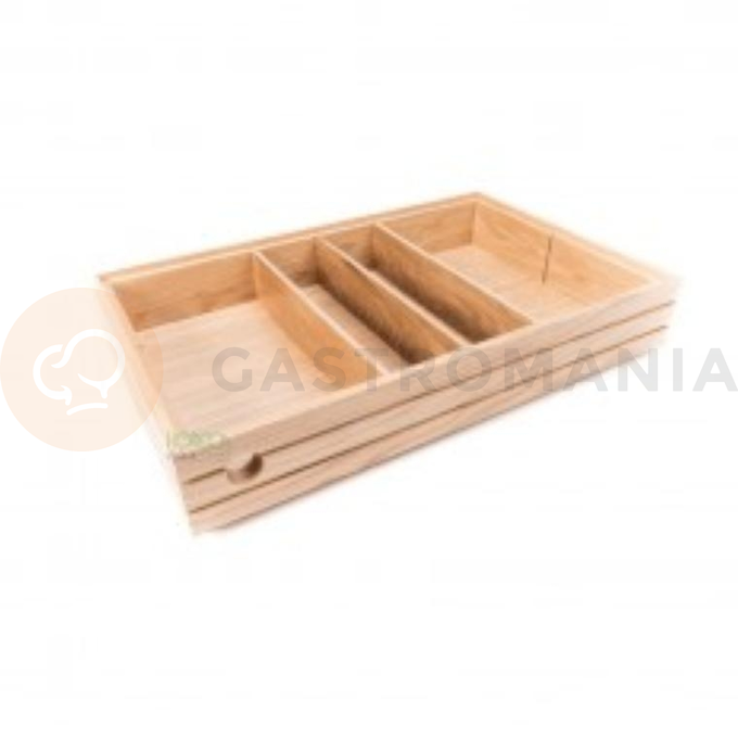 Dřevěná příčka, neutrální dub 32x8,5 cm | HORECA SERVICE, HS Design