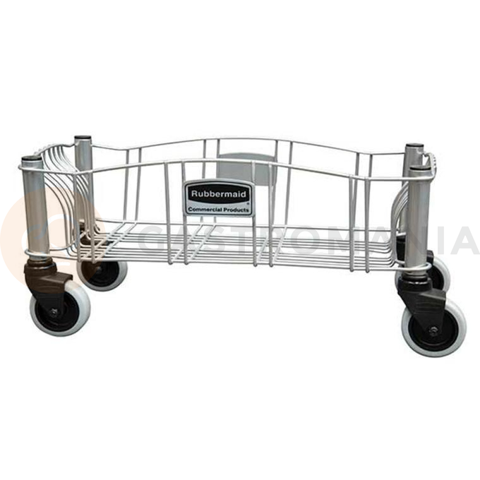 Ocelový vozík pro koš slim jim grey | RUBBERMAID, Slim Jim