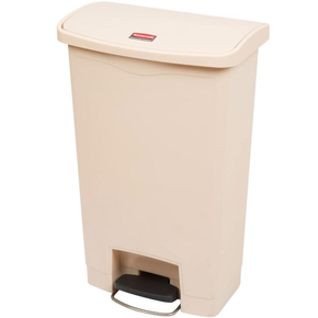 Pedálový koš 50l béžový | RUBBERMAID, Slim Jim