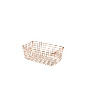 Koš s úchyty měděný 228x165x110 mm | GENWARE, 235231