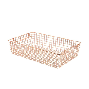 Koš s úchyty měděný 340x230x150 mm | GENWARE, 235229