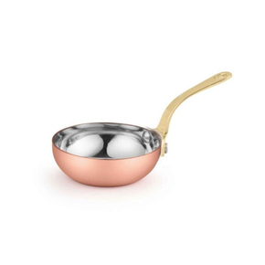 Mini pánvička s rukojetí, měděná, 80 ml, 75x25 mm | AMBITION, Charms