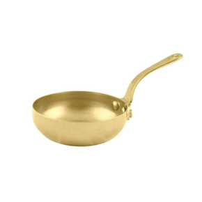 Mini pánvička s rukojetí, vintage gold, 80 ml, 55x30 mm | AMBITION, Charms