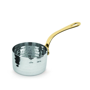 Mini kastrůlek s rukojetí, tepaná ocel, 140 ml, 70x37 mm | AMBITION, Charms