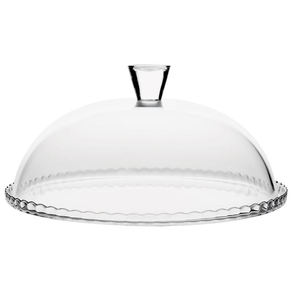 Skleněný podnos s poklopem 320 mm | PASABAHCE, Patisserie