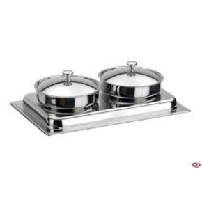 Leštěný ohřívač na polévku 2x5 l | PINTINOX, Caleido