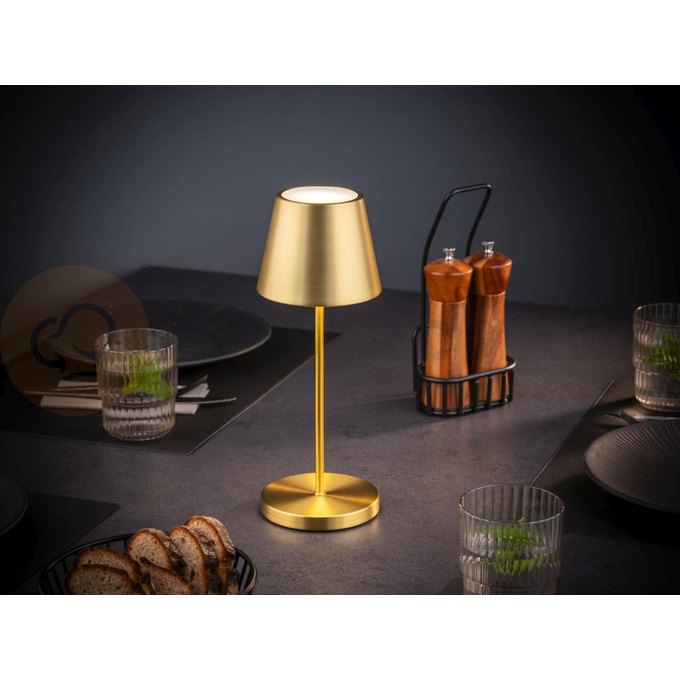 Stolní lampa 110x305 mm, zlatá | APS, Merle