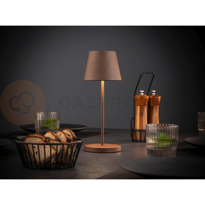 Stolní lampa 110x305 mm, hnědá | APS, Merle