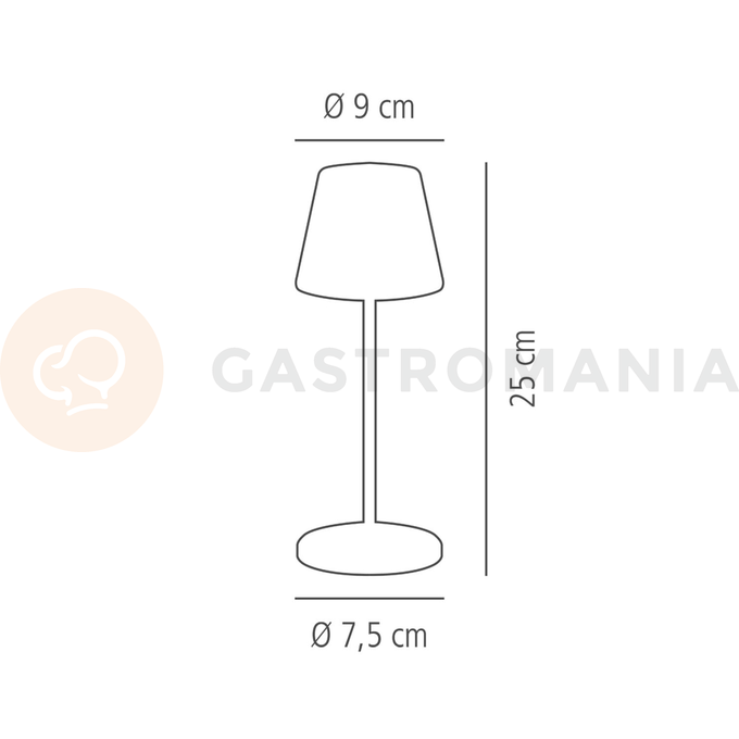 Stolní lampa 90x250 mm, měď | APS, Merle Mini