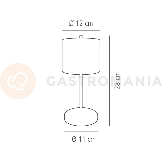 Stolní lampa 120x280 mm | APS, Anton