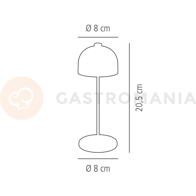 Stolní lampa 80x205 mm, černá | APS, Josef Mini