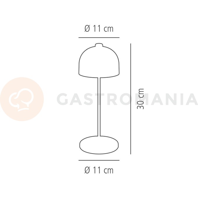 Stolní lampa 110x300 mm, černá | APS, Josef