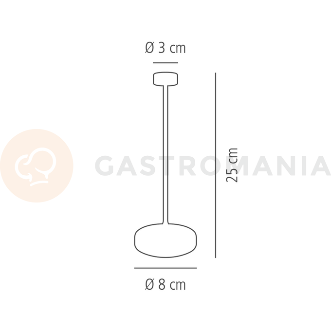Stolní lampa 80x250 mm, černá | APS, Nissrin