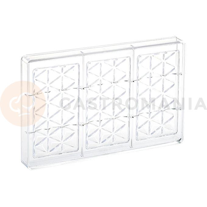 Polykarbonátová forma na pralinky, 275x175 mm | MARTELLATO, Pyramid