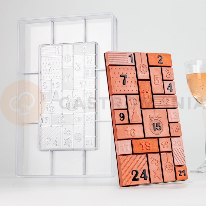 Polykarbonátová forma na pralinky, 275x175 mm | MARTELLATO, Countdown