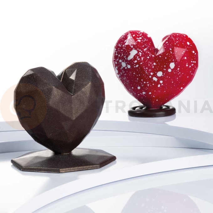 Polykarbonátová forma na pralinky, 275x175 mm | MARTELLATO, Diamond Heart