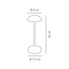 Stolní lampa 80x200 mm, černá | APS, Alva