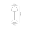 Stolní lampa 80x205 mm, černá | APS, Josef Mini