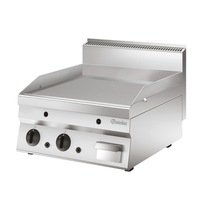 Płyta grillowa gazowa 600x650x490 mm, gładka | BARTSCHER, Seria 650