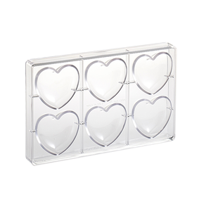Polykarbonátová forma na pralinky, 275x175 mm | MARTELLATO, Big Heart
