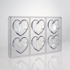 Polykarbonátová forma na pralinky, 275x175 mm | MARTELLATO, Diamond Heart