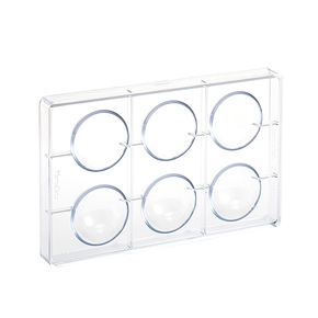 Polykarbonátová forma na pralinky, 275x175 mm | MARTELLATO, Semisphere