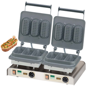 Gofrovač dvojitý Baguette Waffle II, 2,2 kW | NEUMARKER, 12-40752-DT