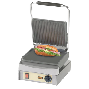 Kontaktní grill, vroubovaná deska + hladká 2,5kW | NEUMARKER, Panini Master ECO