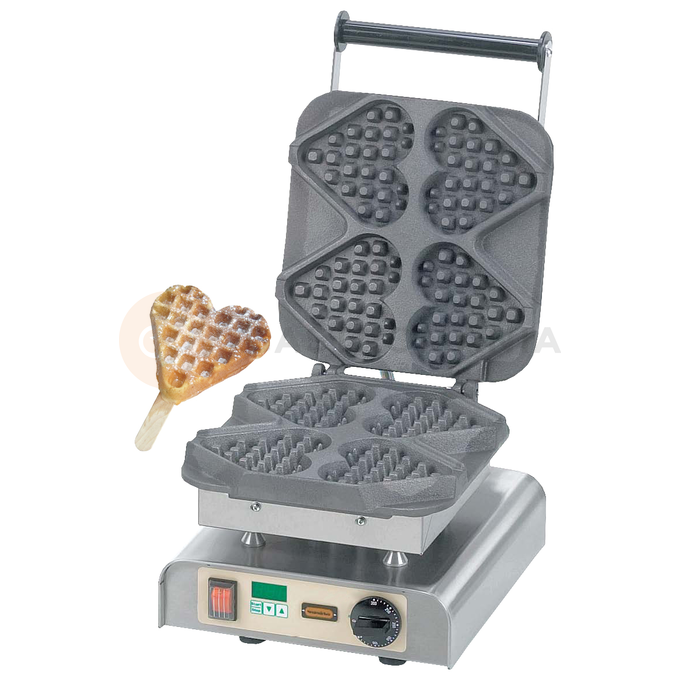 Gofrovač Heart Waffle na dřívku, 2,2 kW | NEUMARKER, 12-40711-DT