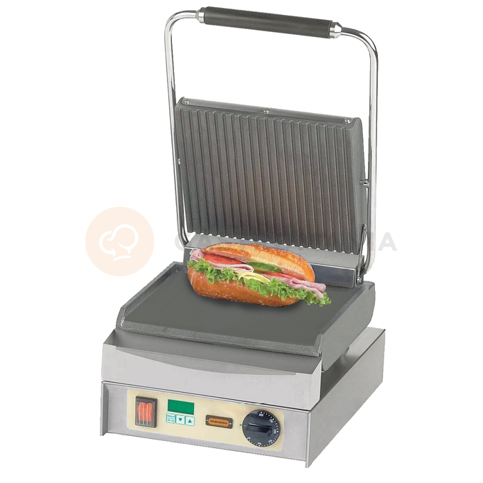 Kontaktní grill, vroubovaná deska + hladká, 2,5kW | NEUMARKER, Panini Master