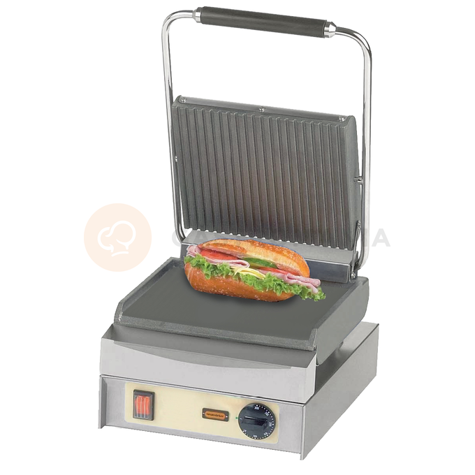 Kontaktní grill, vroubovaná deska + hladká 2,5kW | NEUMARKER, Panini Master ECO
