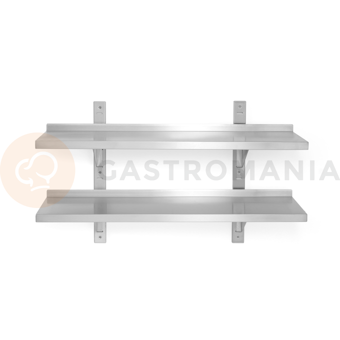 Závěsná police dvoupatrová - nastavitelná, 1000x300x600 mm | HENDI, Bistro Line
